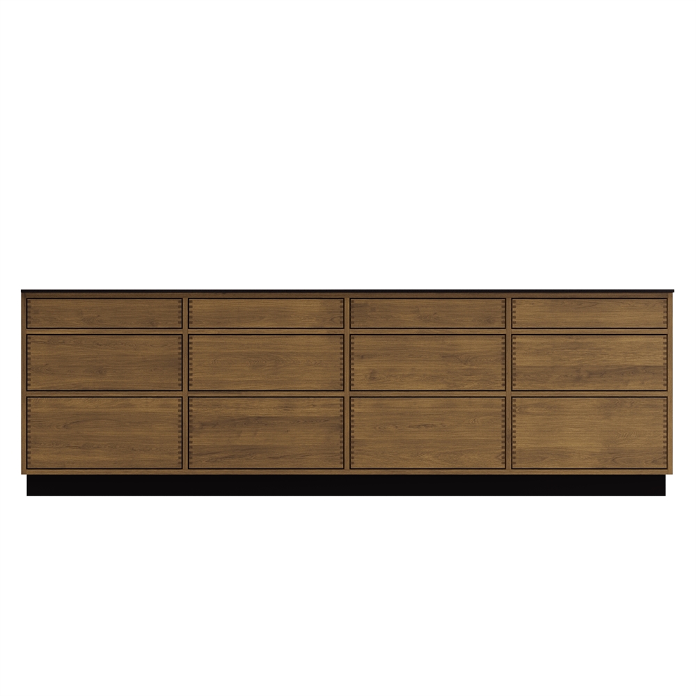 Just Wood Push Mörkoljerad Køkkenø - 249,5 cm bred - 100 cm dyb