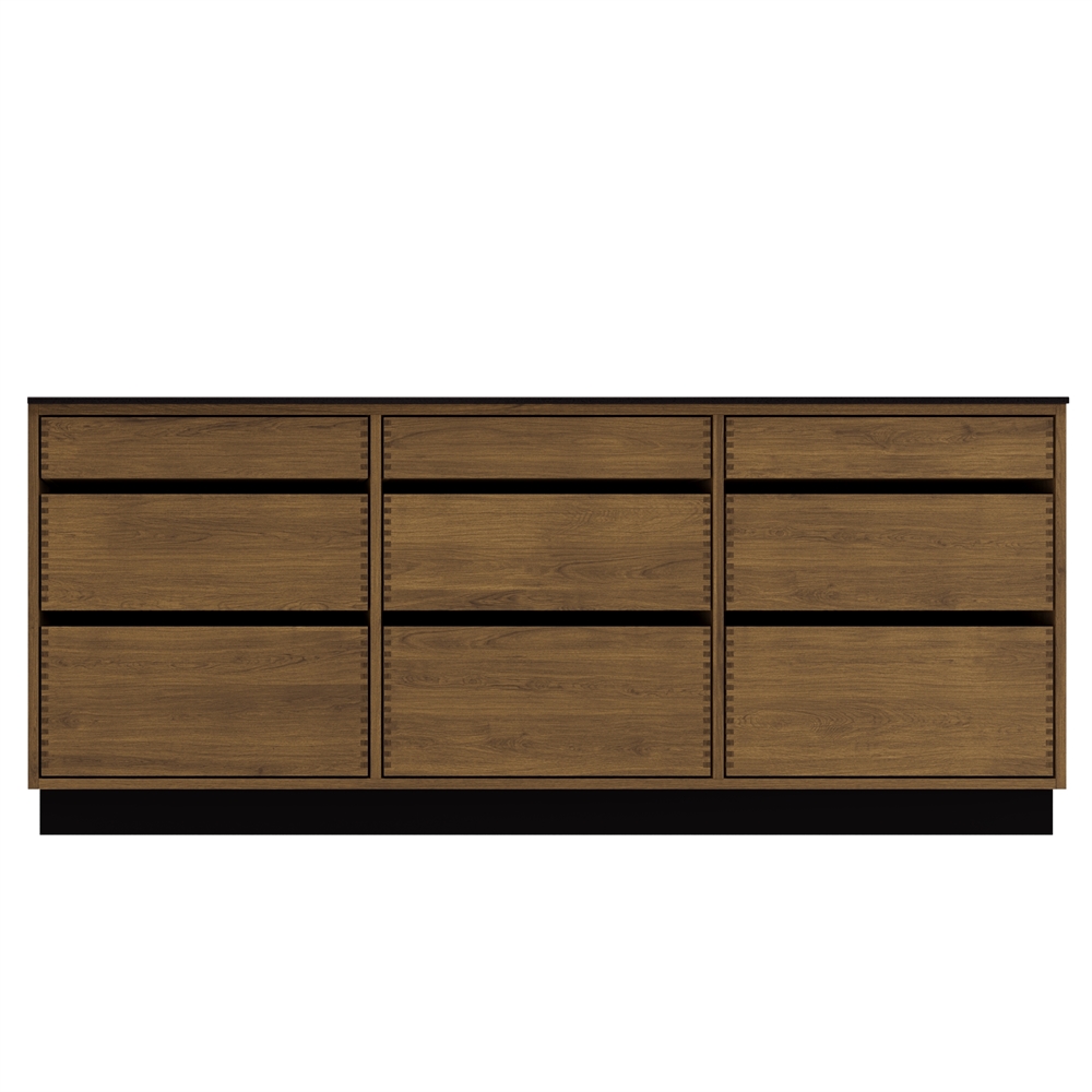 Just Wood Original Mörkoljerad Køkkenø - 187,6 cm bred - 100 cm dyb