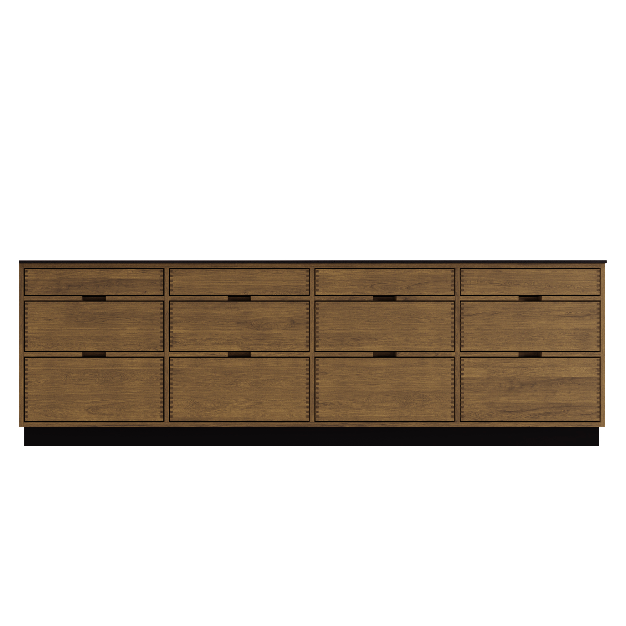 Just Wood Mörkoljerad Køkkenø - 249,5 cm bred - 100 cm dyb