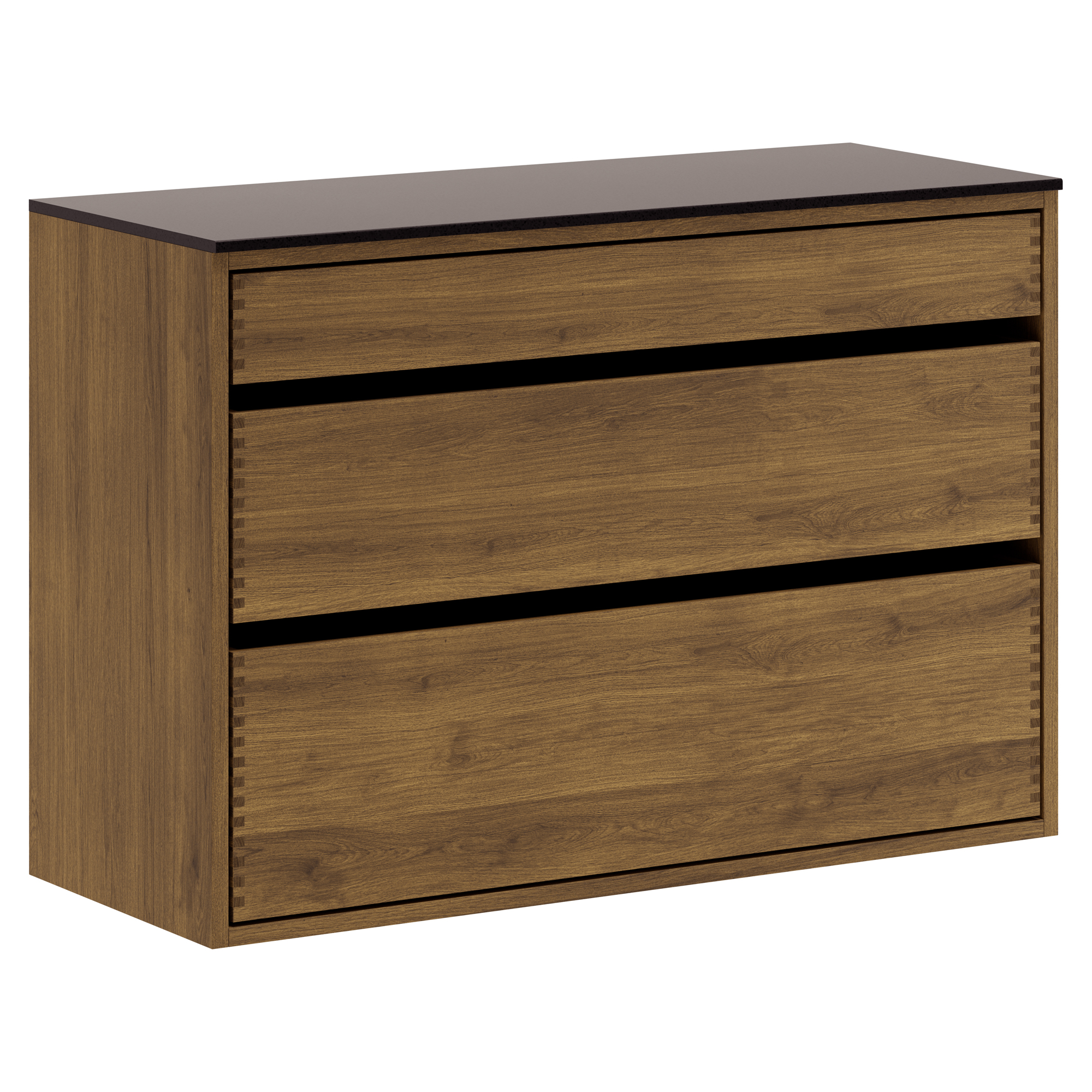 100 cm Mörkoljad Just Wood Original Underskåp 40 cm djup